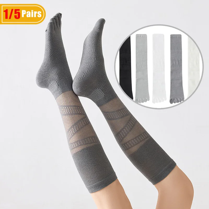Ankle Support Badminton - 1/5 Pairs Women's Compression Five Finger