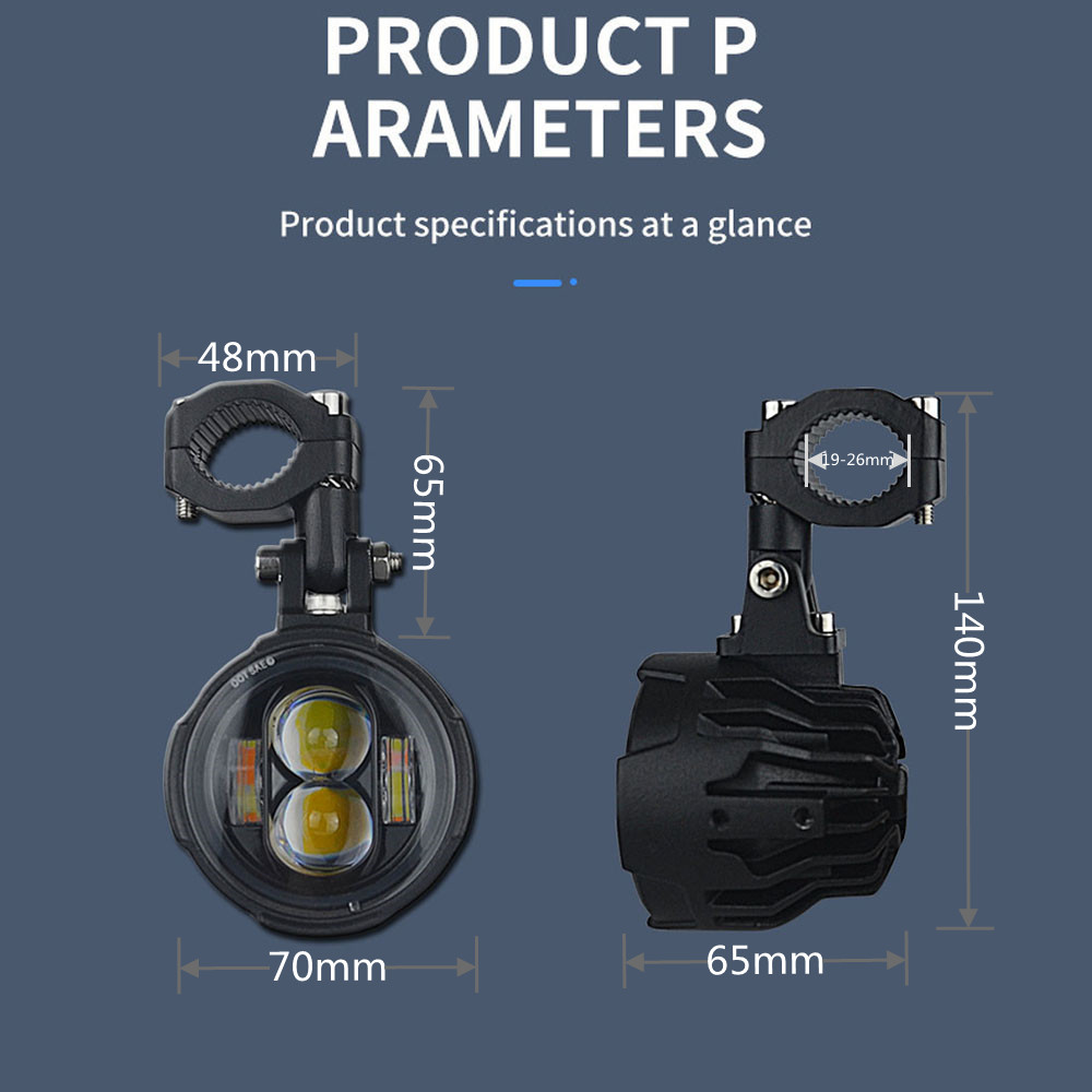 Pair 100W Motorcycle Headlight - Badminton Flash ulasan dan harga