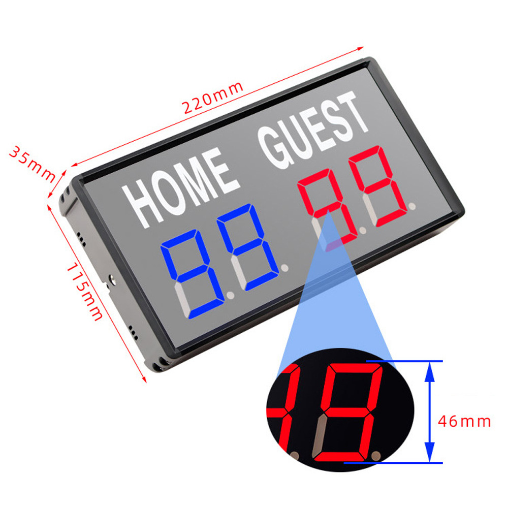 Portable 4 Digit LED Scoreboar - Scoreboard Digital ulasan dan harga