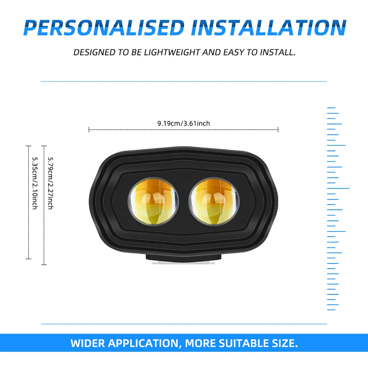 Lens 3LED Spotlight Motorcycle - Badminton Flash ulasan dan harga