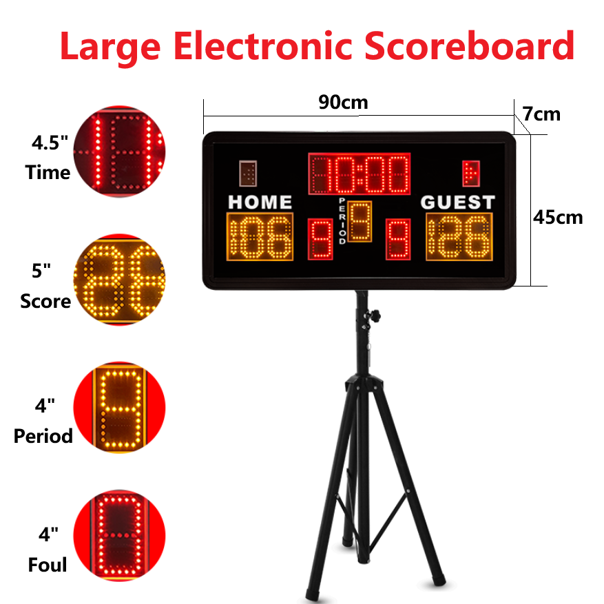 Portable 0.9meter LED Electron - Scoreboard Digital ulasan dan harga