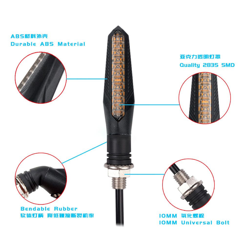 4PCS 12V Motorcycle LED Turn S - Badminton Flash ulasan dan harga