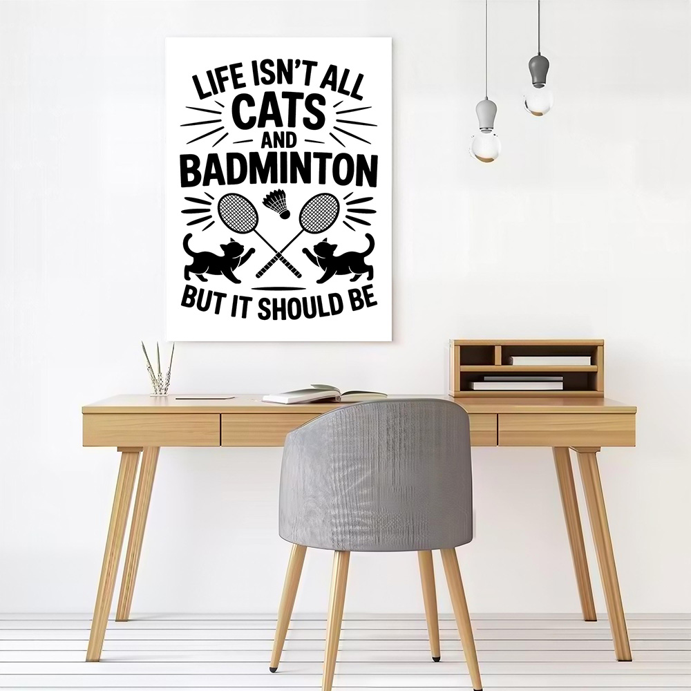 Cats and Badminton Funny Quote - Badminton Quotes Funny ulasan dan harga