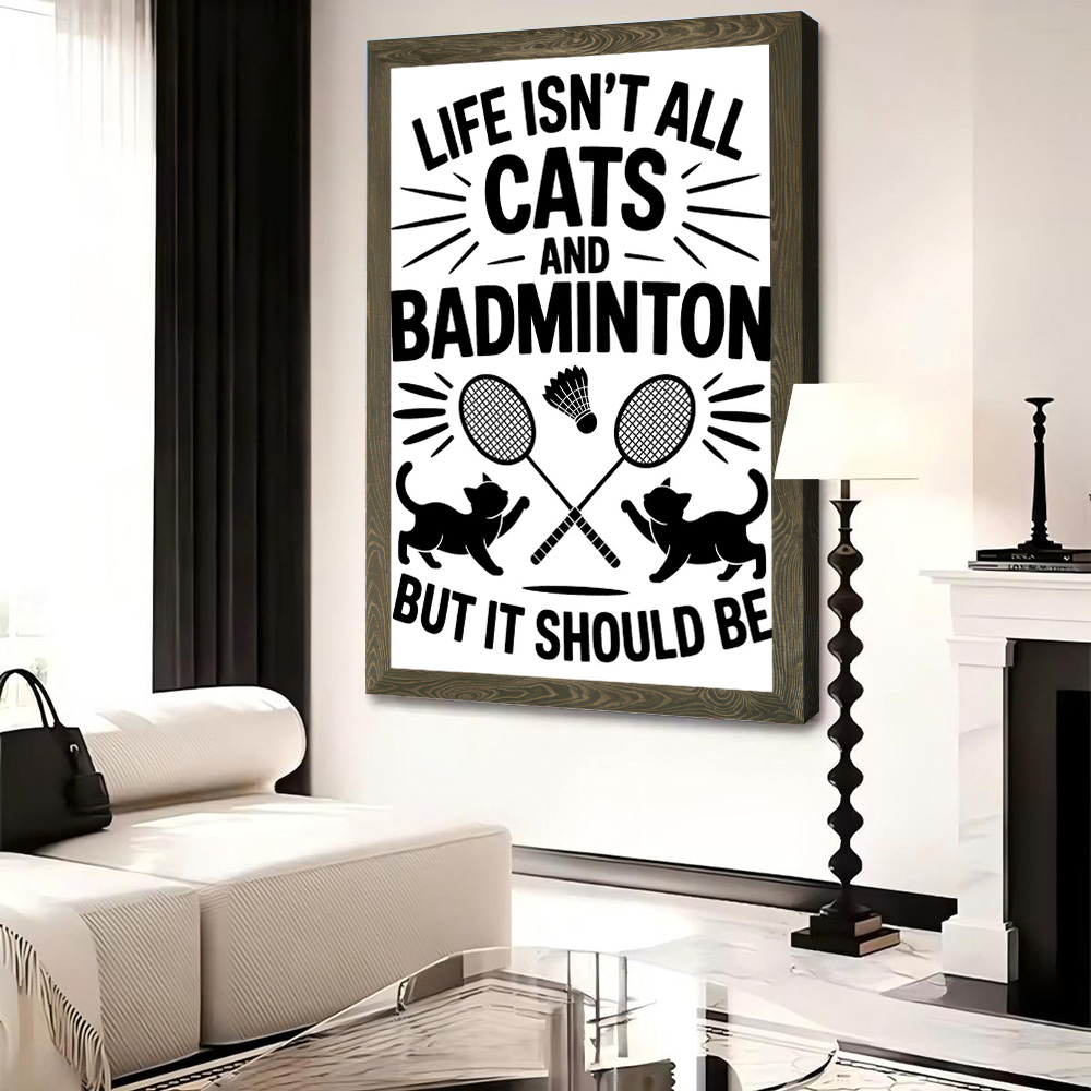 Cats and Badminton Funny Quote - Badminton Quotes Funny ulasan dan harga