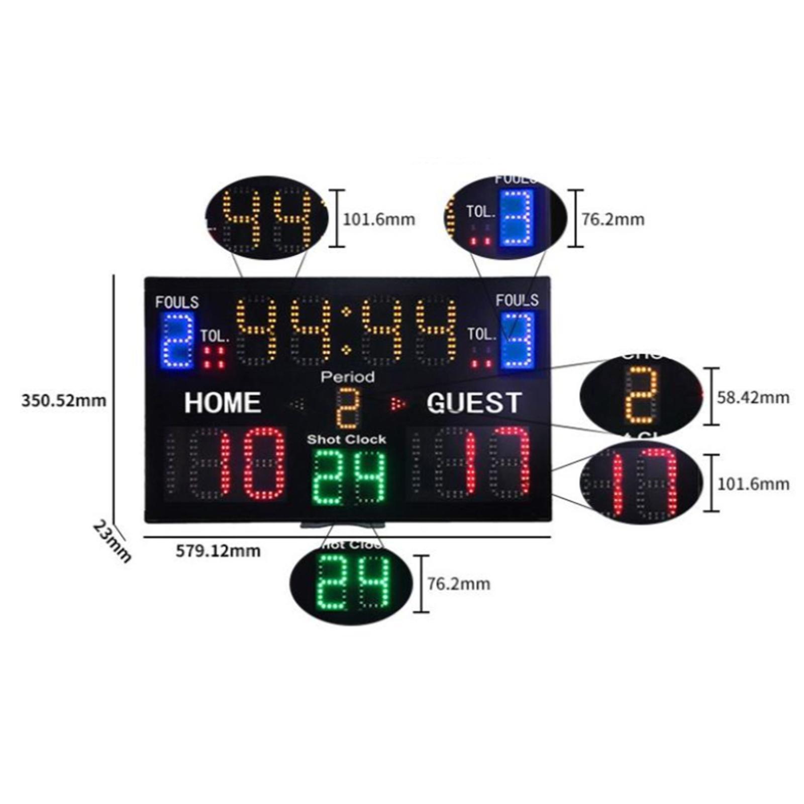 Indoor Basketball Scoreboard w - Scoreboard Digital ulasan dan harga